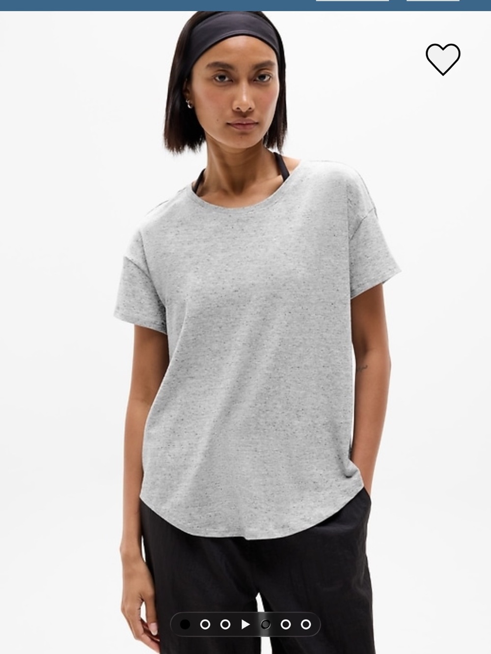 Two Athleta With Ease Tees and One Athleta Classic Cotton Tee Small